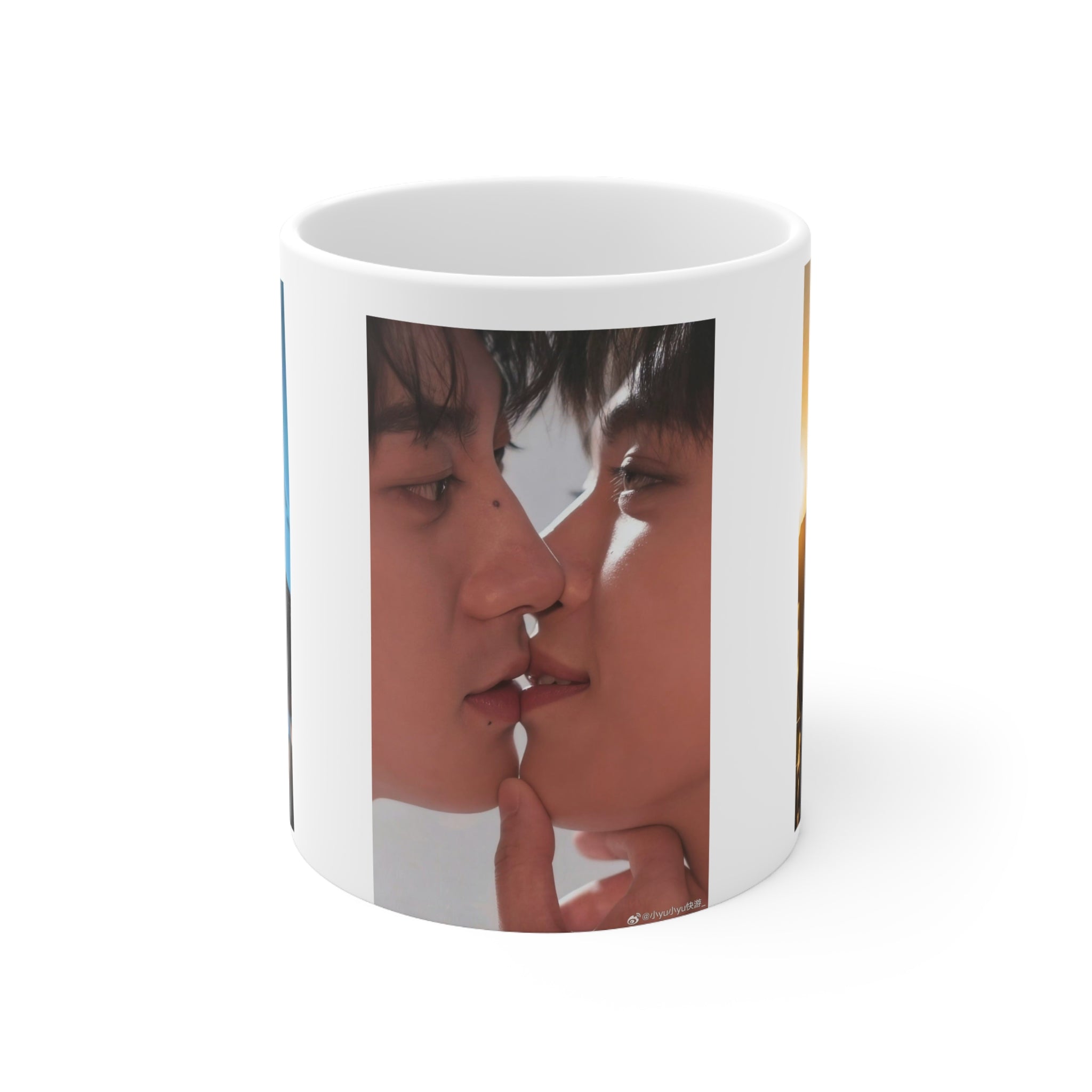 Tian-Ziyu Romantic Duo Ceramic Mug – Sakura Pair Studio Exclusive Coffee Cup, 11oz